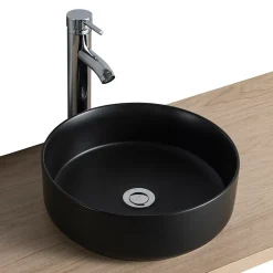 Vasque à poser ronde céramique noir mat Ø36 x H.12 cm Homesight Romeo