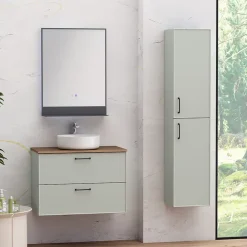 Vasque à poser ronde en résine blanc Apanas GoodHome