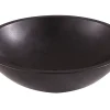 Vasque à poser ronde pierre naturelle noire GoodHome Tumen