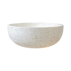 Vasque à poser ronde terrazzo couleurs chaudes Ø38 x H.13,5 cm Homesight Jane