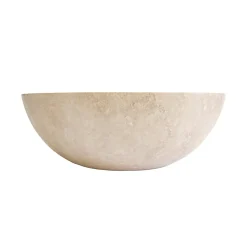 Vasque à poser ronde travertin ivoire Casa linea Elodie