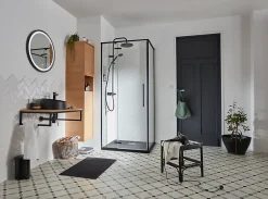Vasque à poser résine GoodHome Allos Noir