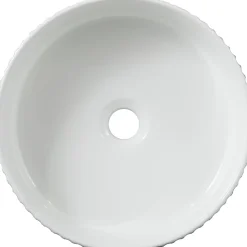 Vasque à poser striée Ania 36cm blanche