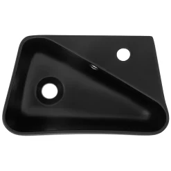Vasque a poser noir ceramique lave-main Evier pour salle de bain 450x270x130 mm