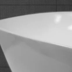Vasque a poser salle de bain lavabo bol ovale blanc en ceramique 605x380x180 mm