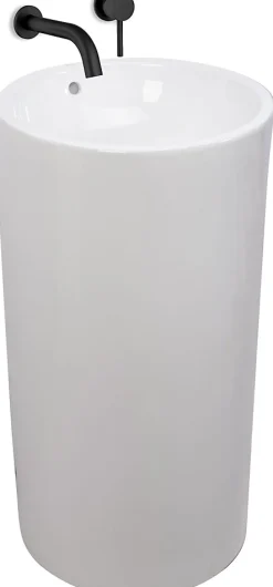 Vasque Autoportante Rea Estera White Round