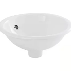 Vasque céramique traditionnelle SANINDUSA a encastrer par dessus Tabarca blanc