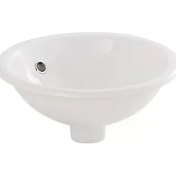 Vasque céramique traditionnelle SANINDUSA a encastrer par dessus Tabarca blanc