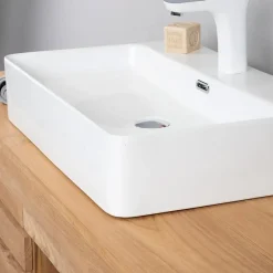 Vasque en céramique avec plage Olga 60cm