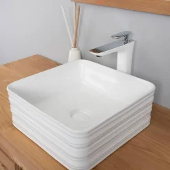 Vasque en céramique carré Trooper 39cm