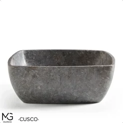 Vasque en marbre naturel CUSCO GREY 40x40x15 cm