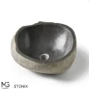 Vasque en pierre naturelle de rivière STONIX 40x38x15 cm