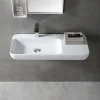 Vasque moderne 90x40x12cm Lavabo en fonte, Lave main suspendu à poser, sans robinet ni bonde - TWG202