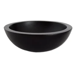 Vasque ronde à poser effet béton noir, Rondo