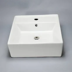 Vasque Semi Encastrable Carrée céramique - 41x41 cm - Pure