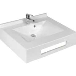 Vasque suspendue carrée EVIDENCE 70 cm - blanc