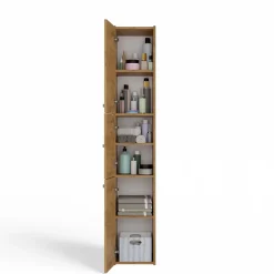 VERONA - Armoire Colonne de salle de bain - 170x30x30 - Meuble rangement salle de bain