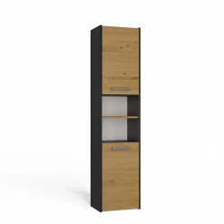 VERONA - Armoire de salle de bains - 170x40x30 cm - Meuble colonne de rangement SDB