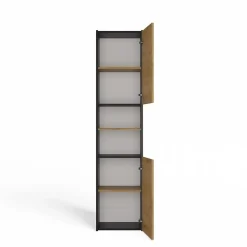 VERONA - Armoire de salle de bains - 170x40x30 cm - Meuble colonne de rangement SDB