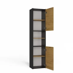 VERONA - Armoire de salle de bains - 170x40x30 cm - Meuble colonne de rangement SDB
