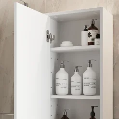 Vicco Armoire de Blanc brillant/Chêne doré 81.6x35cm avec porte