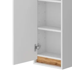 Vicco Armoire de Blanc brillant/Chêne doré 81.6x35cm avec porte