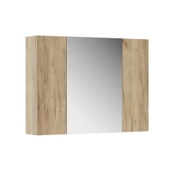 Vicco Armoire de toilette Chêne de force doré 80x59.2cm avec des étagères