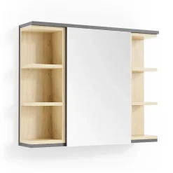Vicco Armoire de toilette Anthracite 79.6x64cm