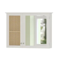 Vicco Armoire de toilette Blanc 68x49cm avec 2 portes