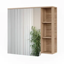 Vicco Armoire de toilette Sonoma/Anthracite 80x75cm