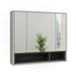 Vicco Armoire de toilette Gris/Anthracite 80x72cm