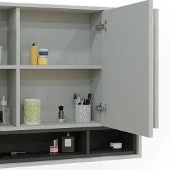 Vicco Armoire de toilette Gris/Anthracite 80x72cm