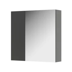 Vicco Armoire de toilette Anthracite 60x59.2cm Avec étagères et 1 porte miroir