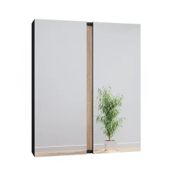 Vicco Armoire de toilette Anthracite 70.4x84cm avec 2 portes