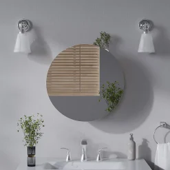 Vicco Armoire de toilette Blanc 50x50cm avec 2 compartiments