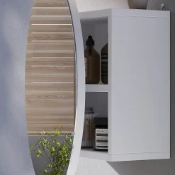 Vicco Armoire de toilette Blanc 50x50cm avec 2 compartiments