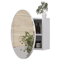 Vicco Armoire de toilette Blanc 50x50cm avec 2 compartiments