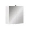 Vicco Armoire de toilette Blanc 60x60cm avec éclairage LED