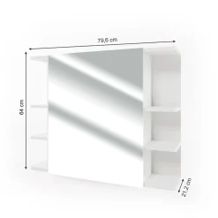 Vicco Armoire de toilette Blanc 79.6x64cm