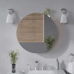 Vicco Armoire de toilette Blanc 60x60cm avec 2 compartiments