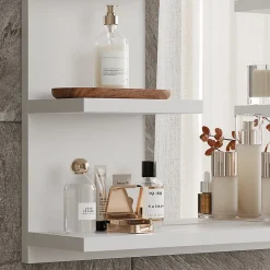 Vicco Armoire de toilette Blanc 58.8x50cm avec des étagères