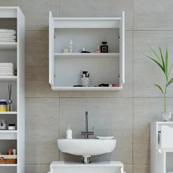 Vicco Armoire de toilette Blanc 60x60cm