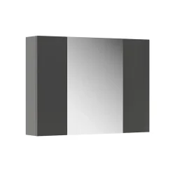 Vicco Armoire de toilette Anthracite 80x59.2cm avec des étagères