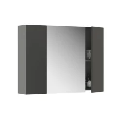 Vicco Armoire de toilette Anthracite 80x59.2cm avec des étagères