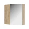 Vicco Armoire de toilette Chêne de force doré 60x59.2cm Avec étagères et 1 porte miroir