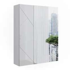 Vicco Armoire de toilette Blanc Haute brillance 60x75cm