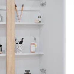 Vicco Armoire de toilette Blanc 70.4x84cm avec 2 portes