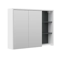 Vicco Armoire de toilette blanc/anthracite 18x75cm