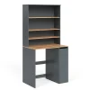 Vicco Armoire machine à laver Anthracite/chêne doré 93.6x88.2cm 2 pièces avec placard et étagère
