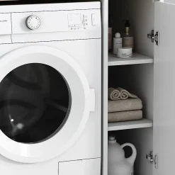 Vicco Armoire machine à laver Blanc 93.5x88.5cm avec 3 compartiments